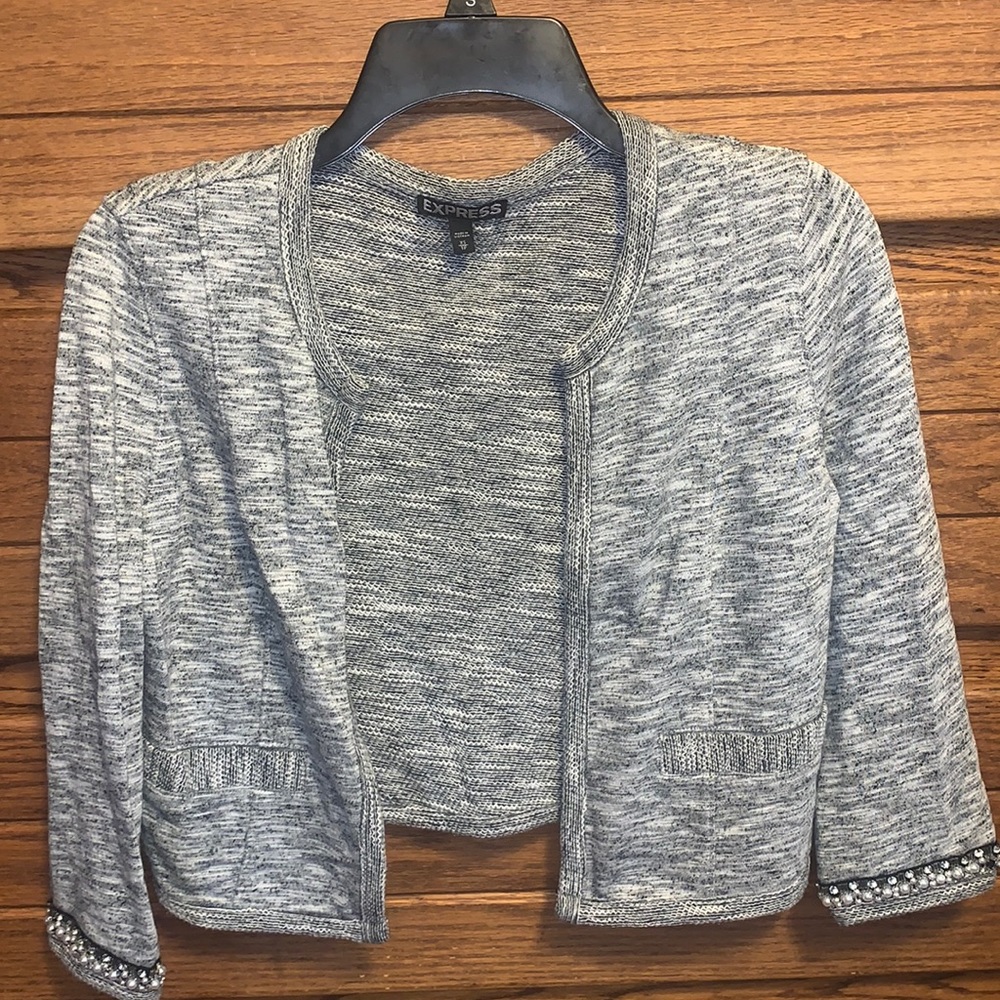 Express Cropped Cardigan Jacket